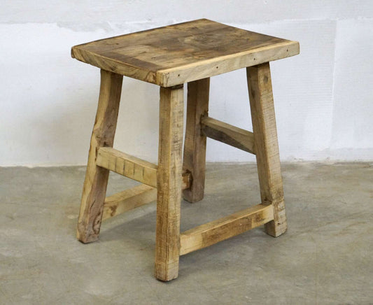 Wooden stool light wood