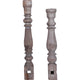 Set of 2 carved candle holder