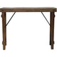 Console table with metal top