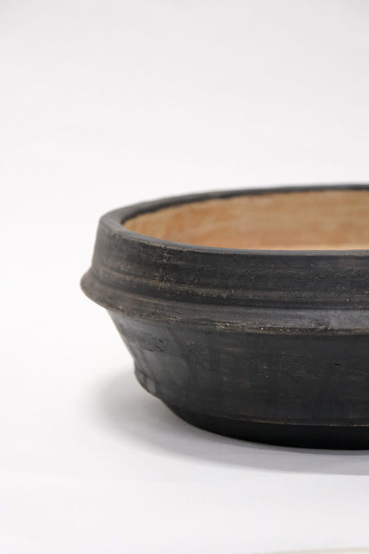 Clay pot flat