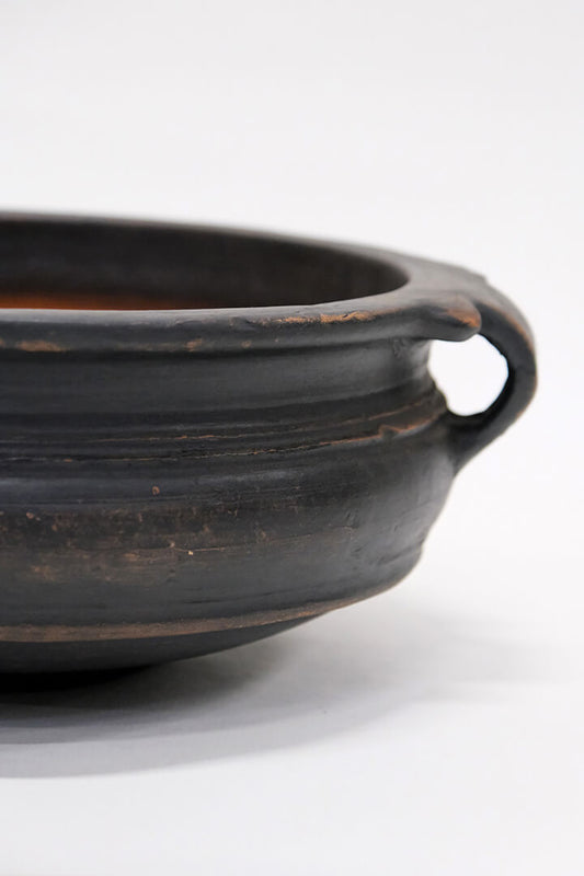 Clay pot with handles S