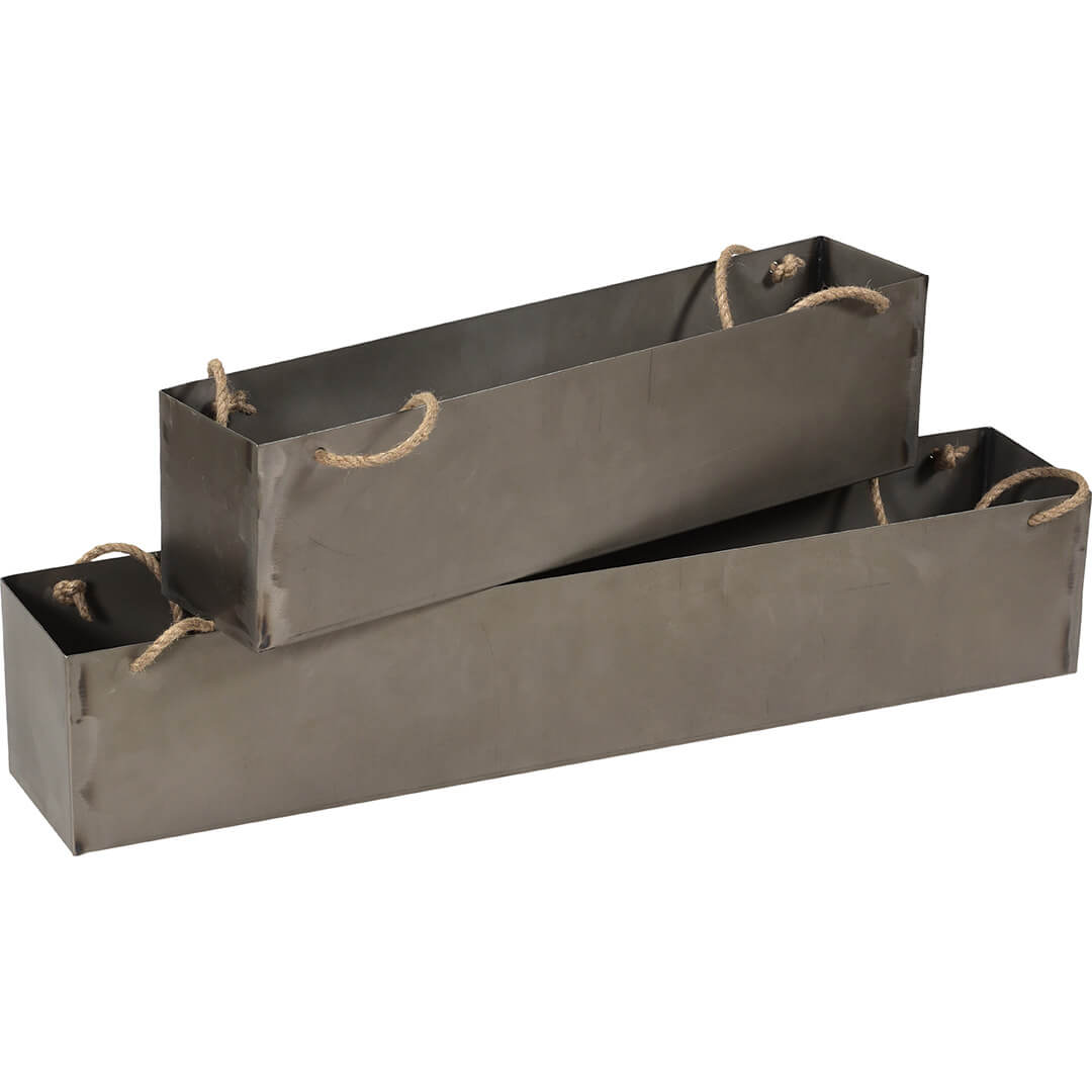 Set of 2 hanging planter boxes