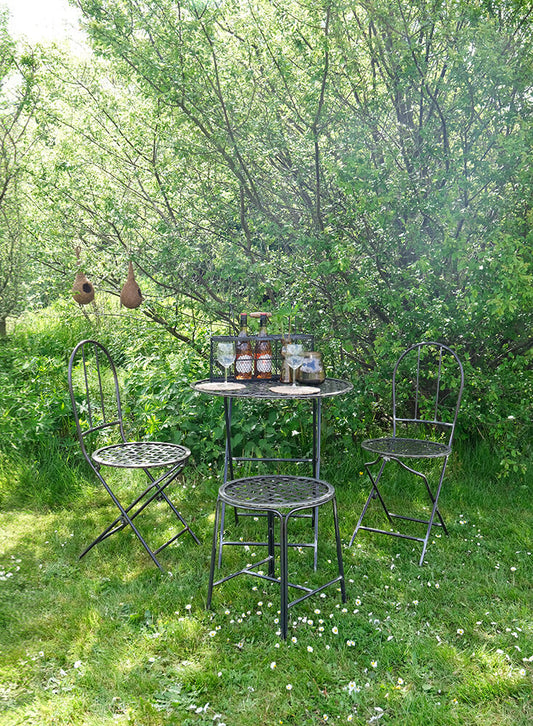 Metal café stool / side table