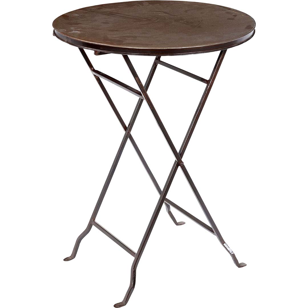 Round café table