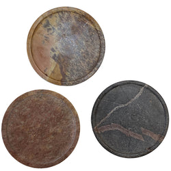 Set of 10 stone coasters