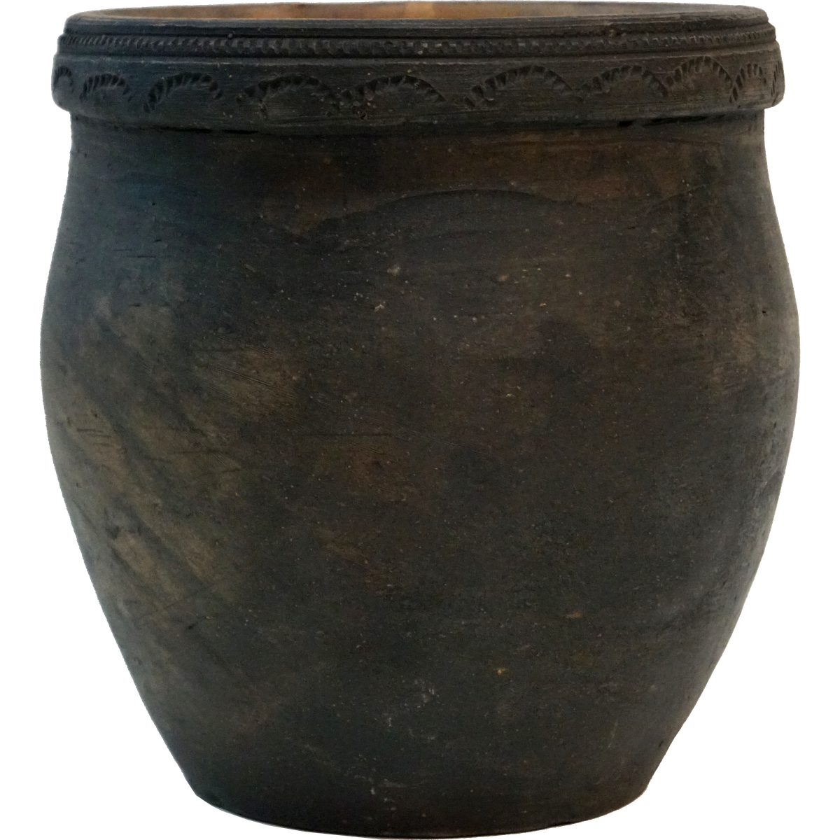 Tall clay pot
